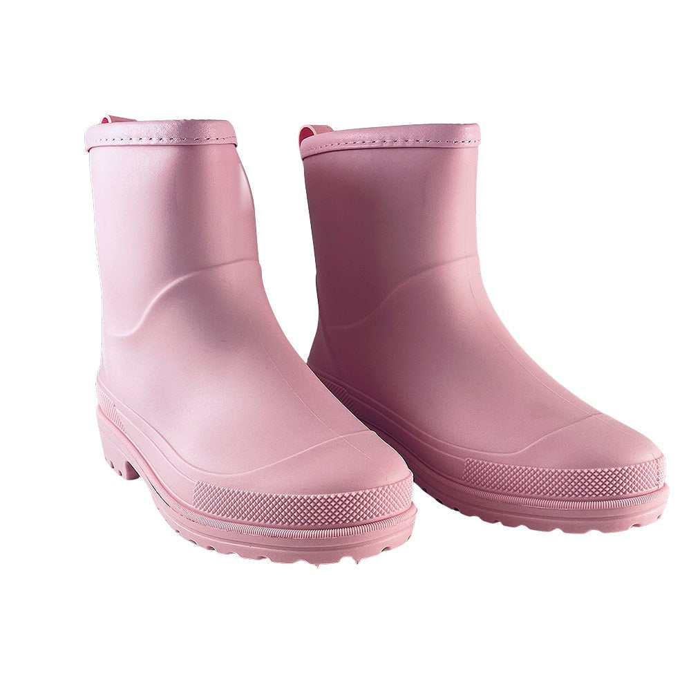 Korte rubberlaarzen in roze, productfoto