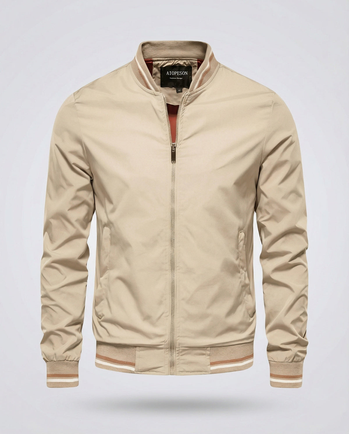 Nylon Bomberjack Heren | Waterafstotend | Lichtgewicht | Ritssluiting-Boutique Moda