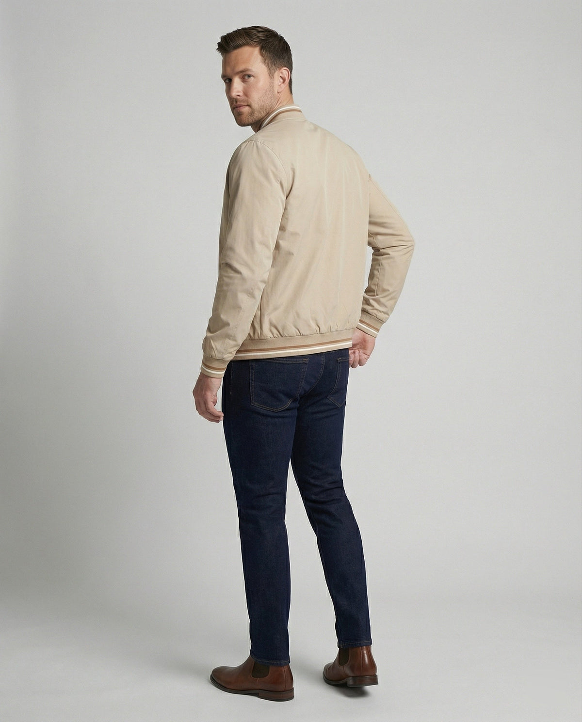 Nylon Bomberjack Heren | Waterafstotend | Lichtgewicht | Ritssluiting-Boutique Moda