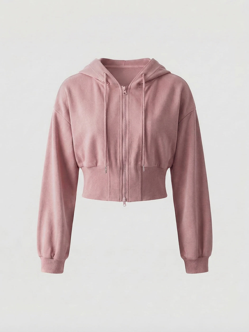Oudroze kort vest met koorden en ribboorden, productfoto van voren | Boutique Moda