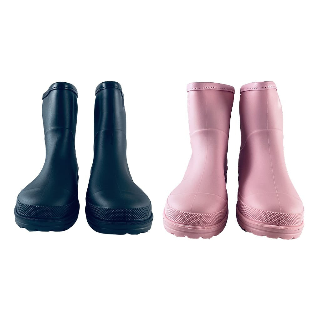 Korte rubberlaarzen in verschillende kleuren, vooraanzicht