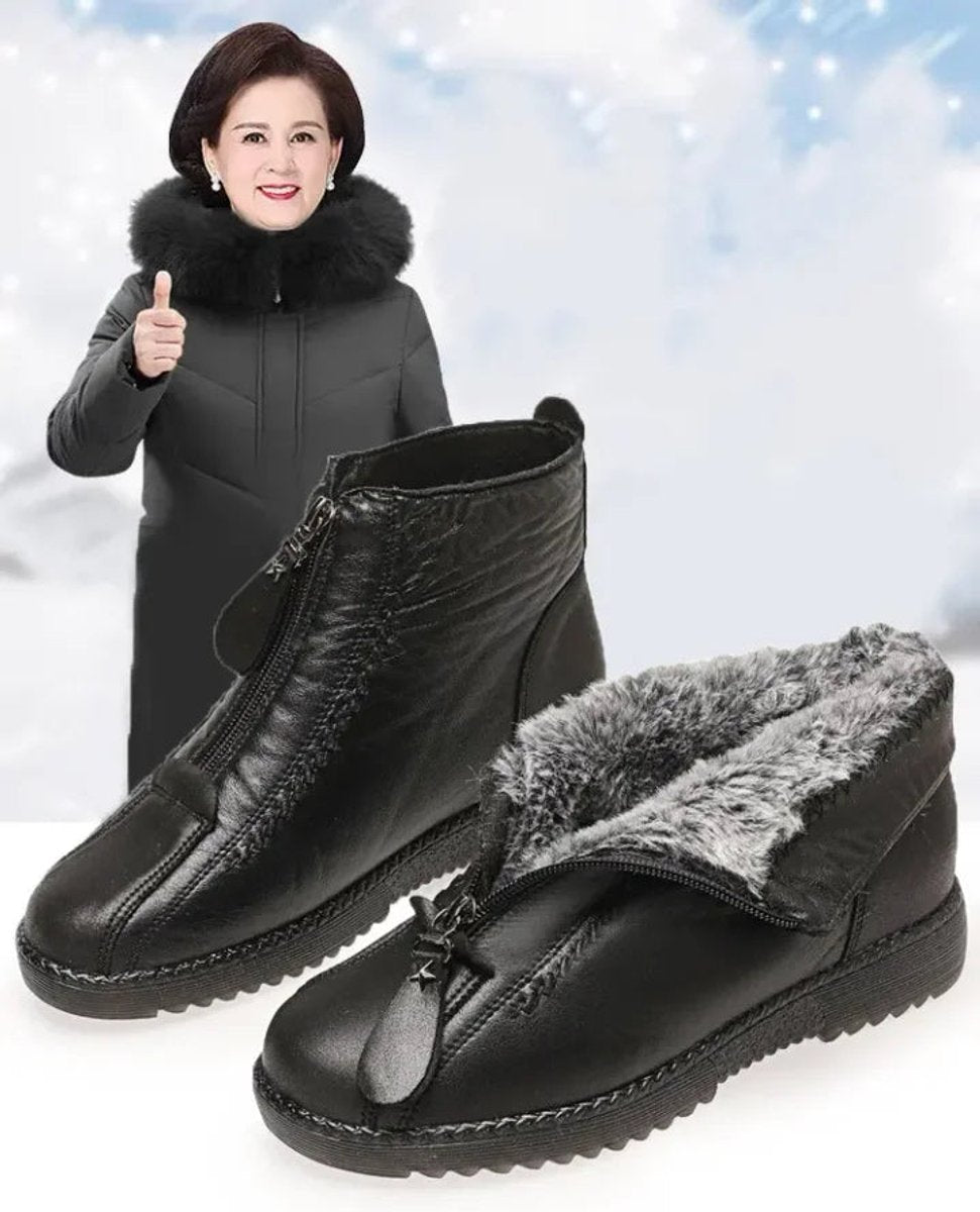 Winterlaarzen Dames | Gevoerd | Rits | Antislipzool-Boutique Moda