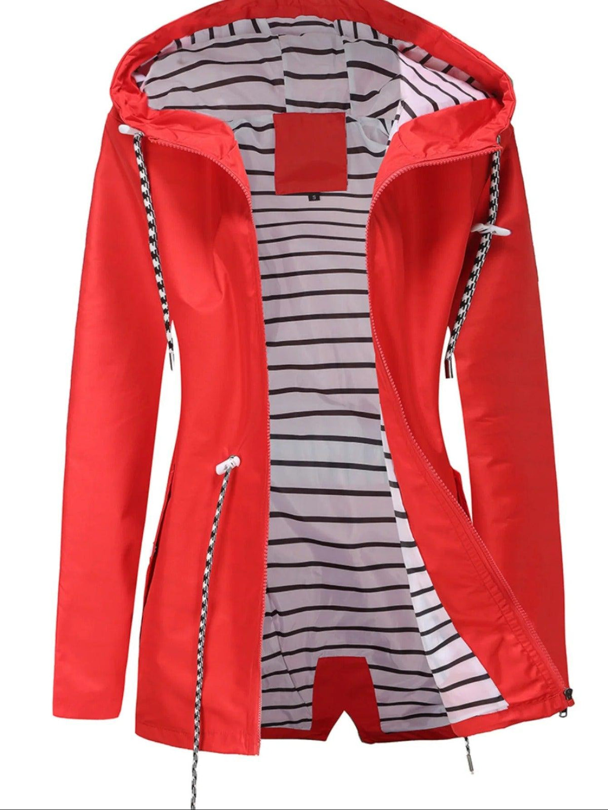 Parka Dames | Waterdicht | Capuchon | Gestreepte Voering-Boutique Moda