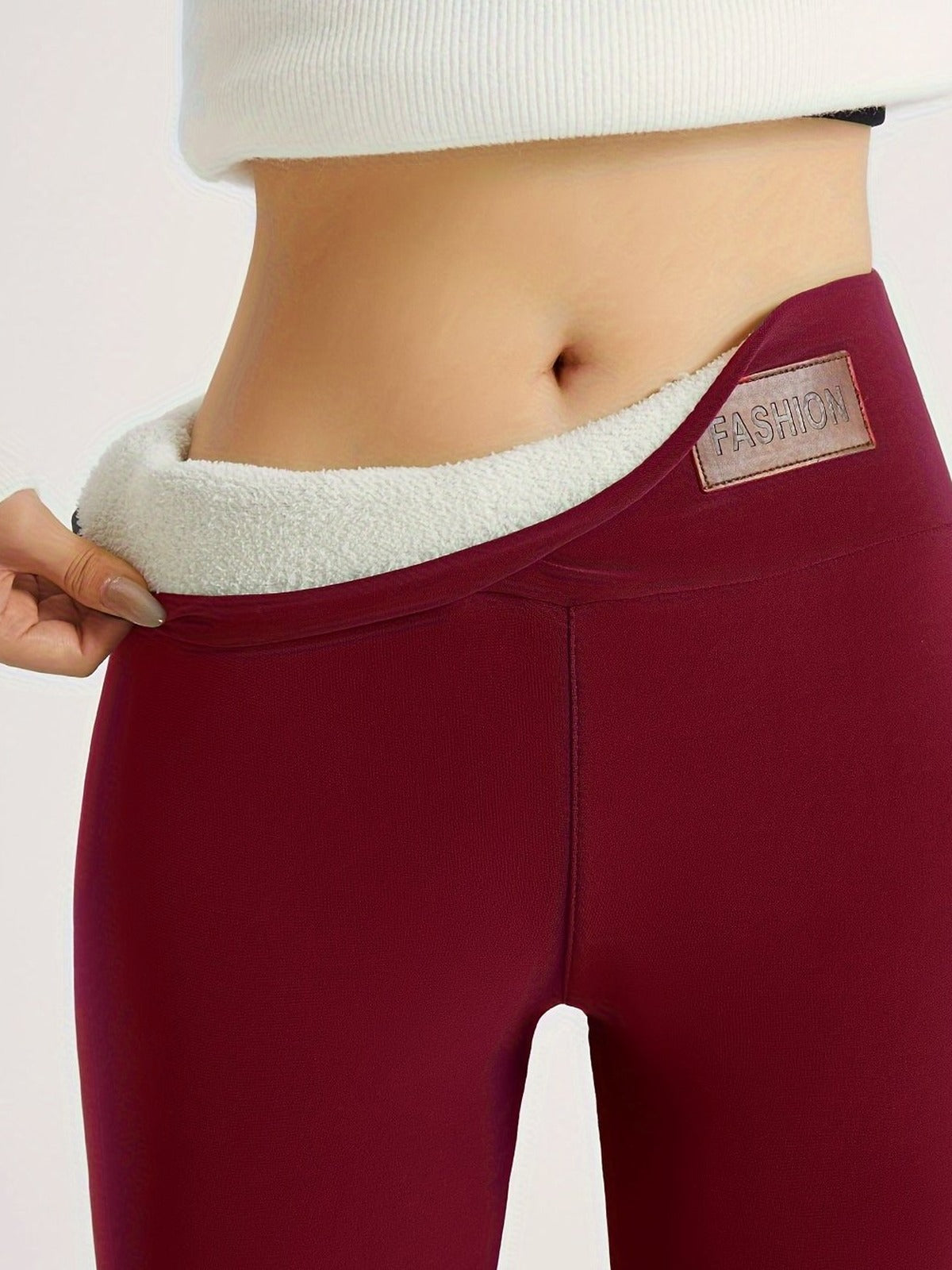 Thermo legging in bordeaux