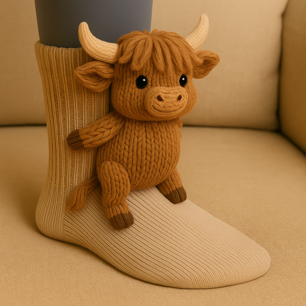 3D dierensokken | pluche huissokken | antislipzool-Boutique Moda