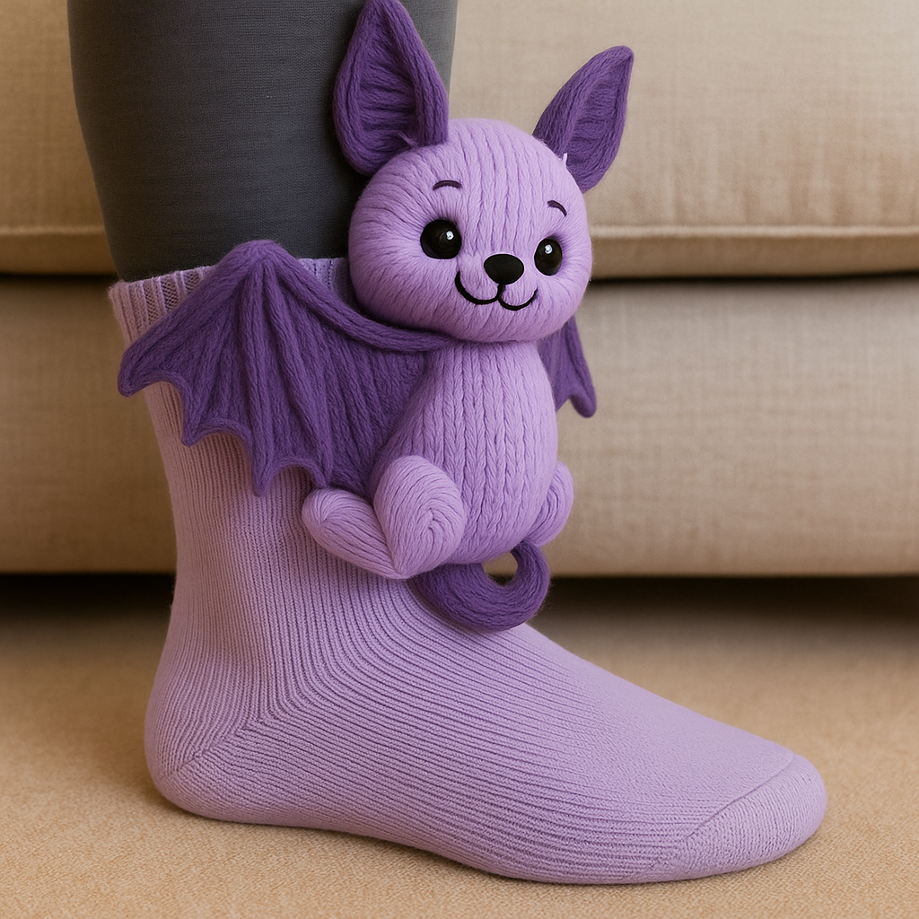 3D dierensokken | pluche huissokken | antislipzool-Boutique Moda