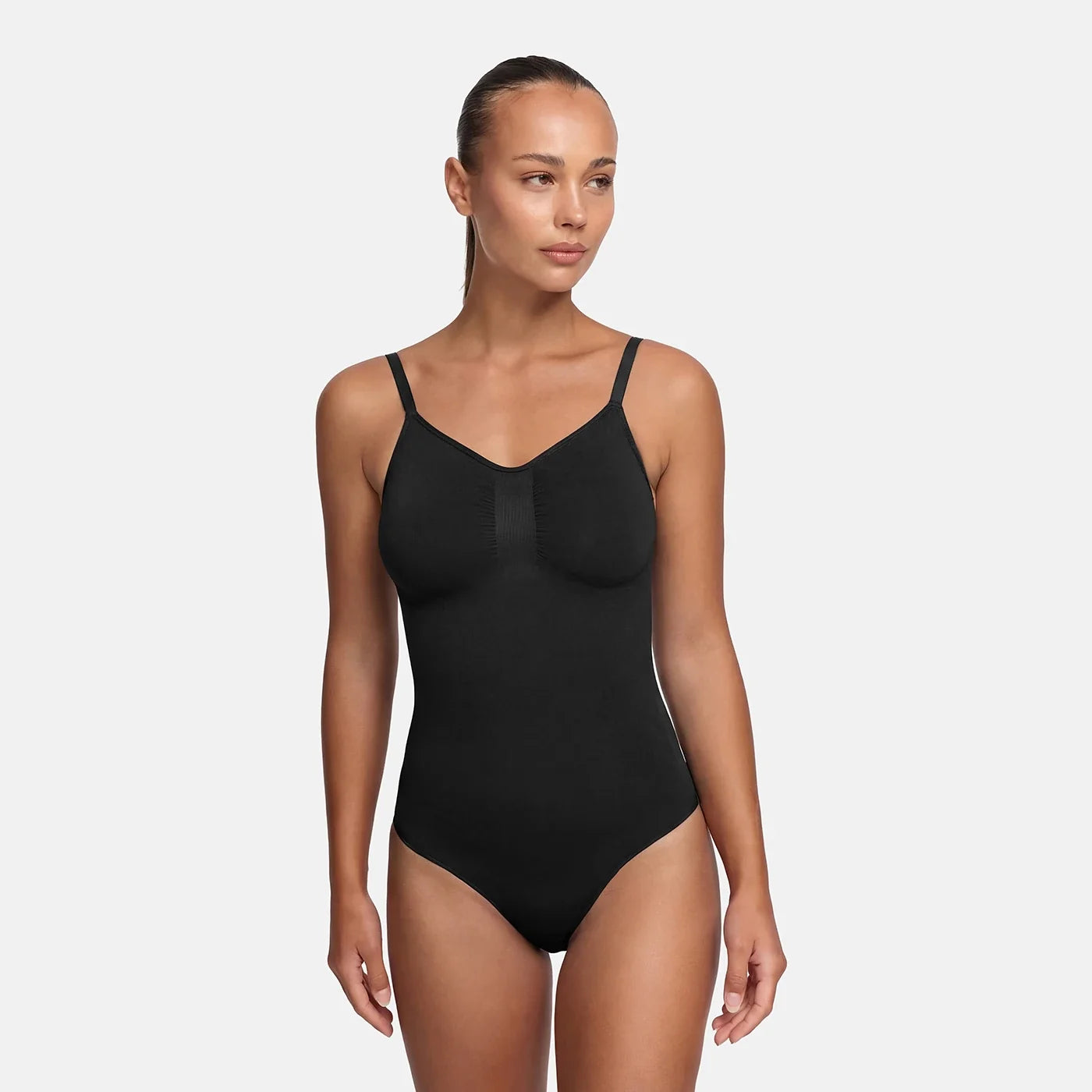 Body gainant en tissu extensible | Body correcteur sans coutures | Contrôle du ventre