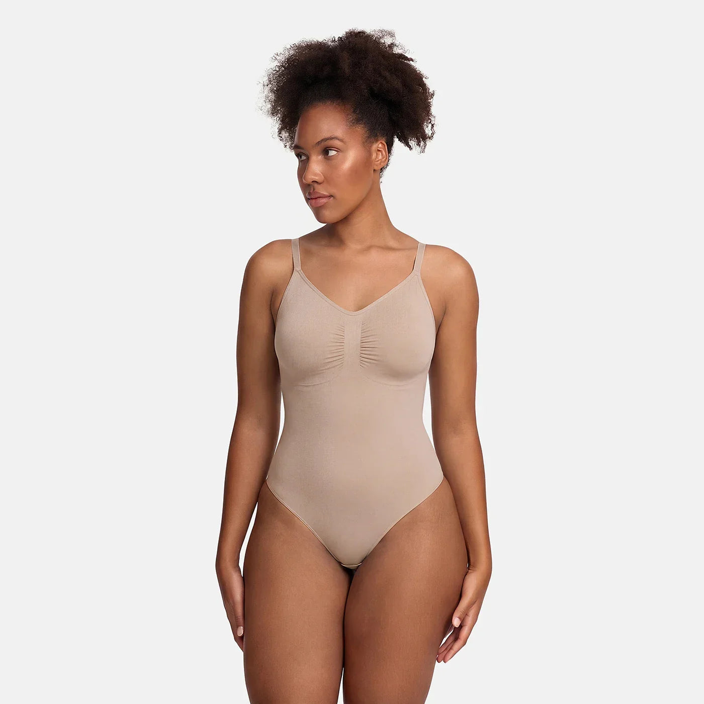 Body gainant en tissu extensible | Body correcteur sans coutures | Contrôle du ventre