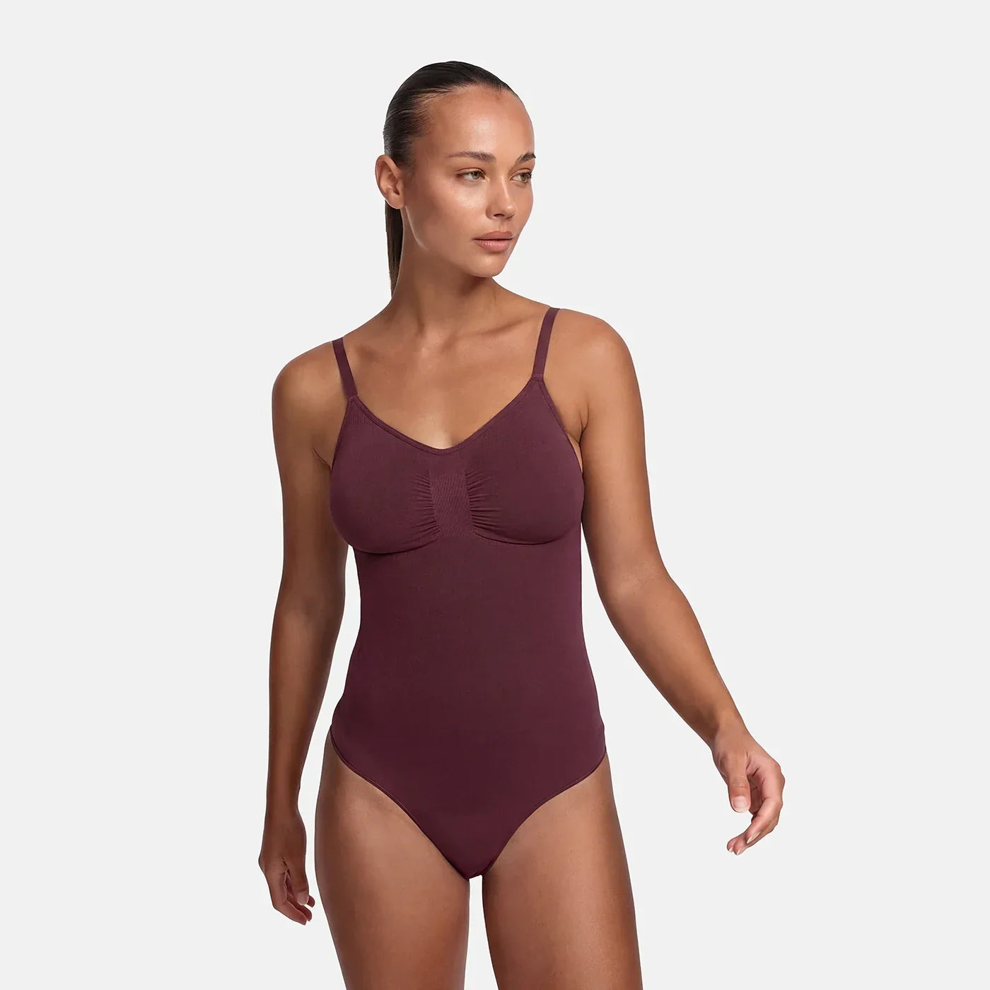 Body gainant en tissu extensible | Body correcteur sans coutures | Contrôle du ventre