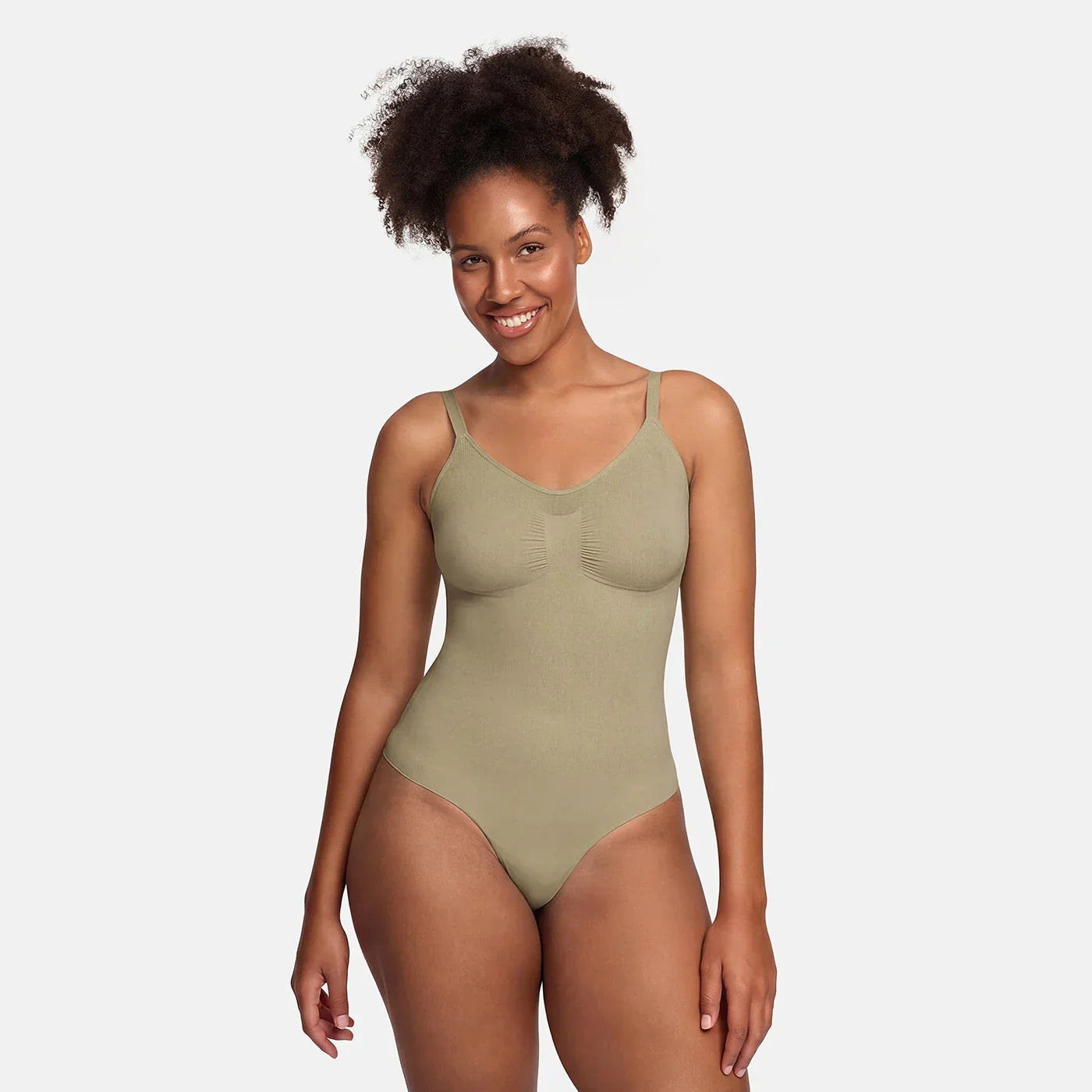 Body gainant en tissu extensible | Body correcteur sans coutures | Contrôle du ventre