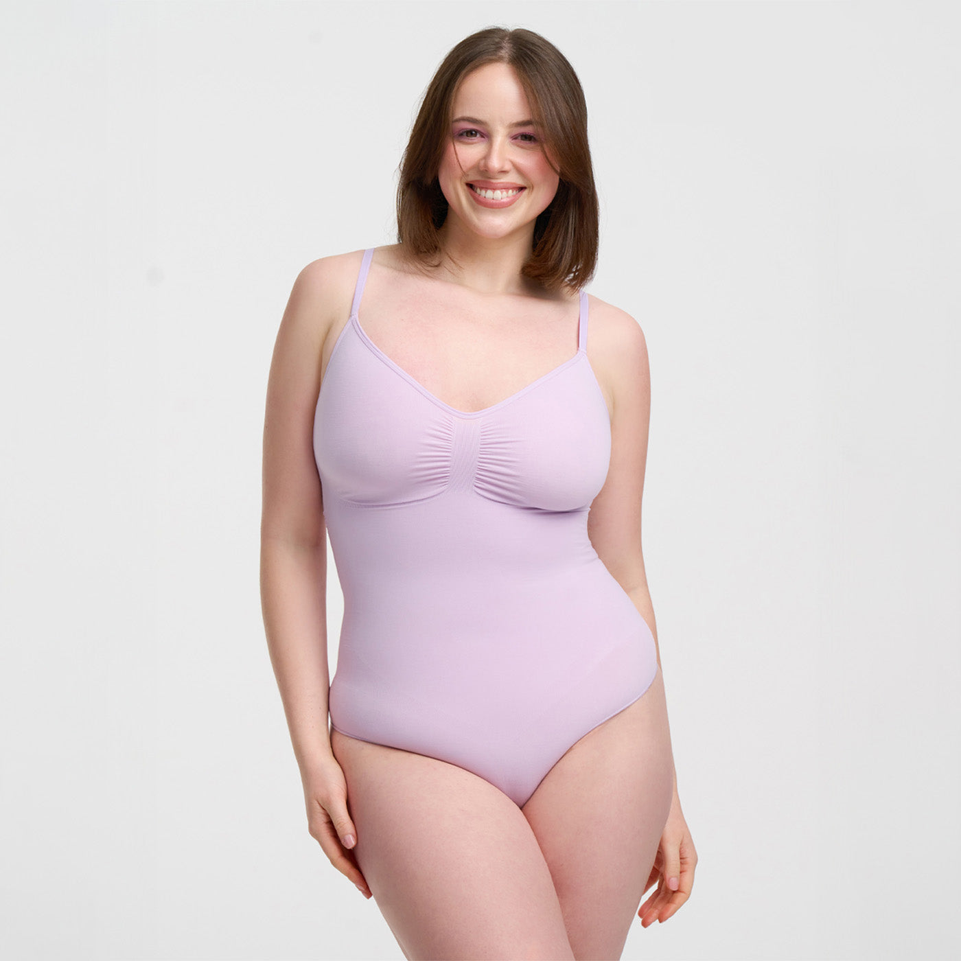 Body gainant en tissu extensible | Body correcteur sans coutures | Contrôle du ventre