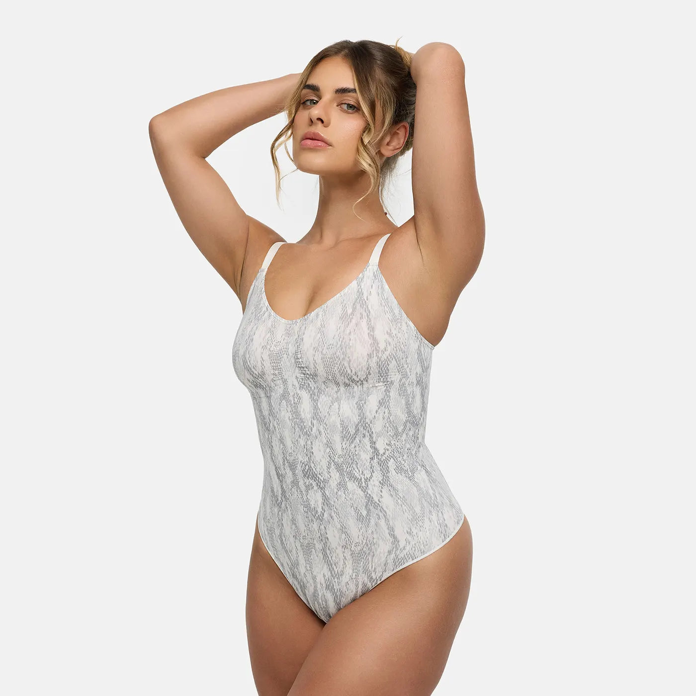 Body gainant en tissu extensible | Body correcteur sans coutures | Contrôle du ventre