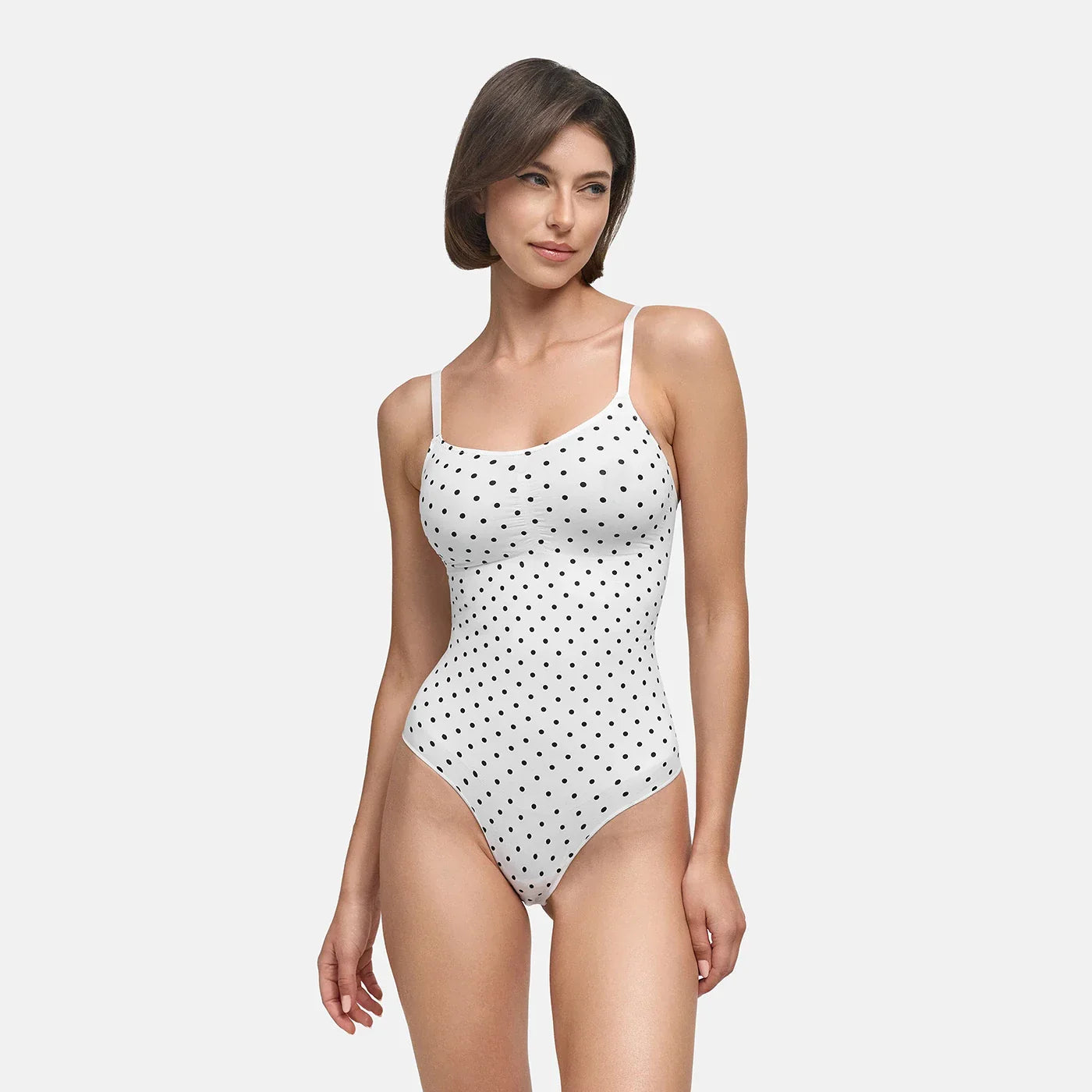 Body gainant en tissu extensible | Body correcteur sans coutures | Contrôle du ventre