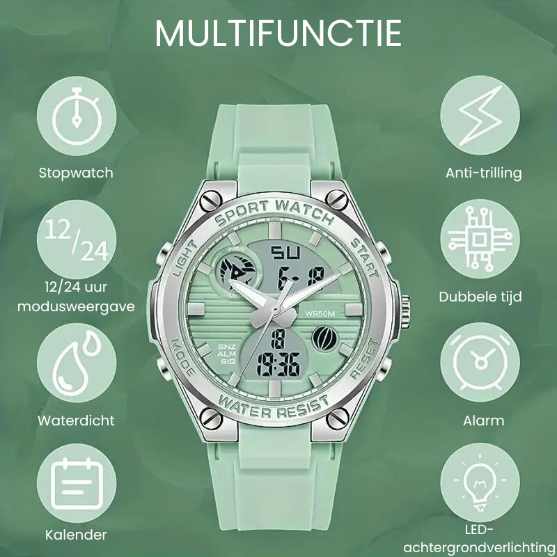 ActiveFusion Smartwatch | Unisex Multifunctionele Fitness Tracker-Boutique Moda