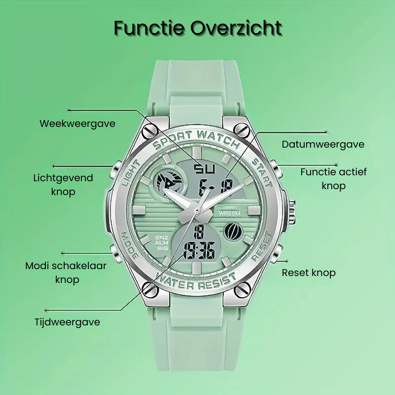 ActiveFusion Smartwatch | Unisex Multifunctionele Fitness Tracker-Boutique Moda
