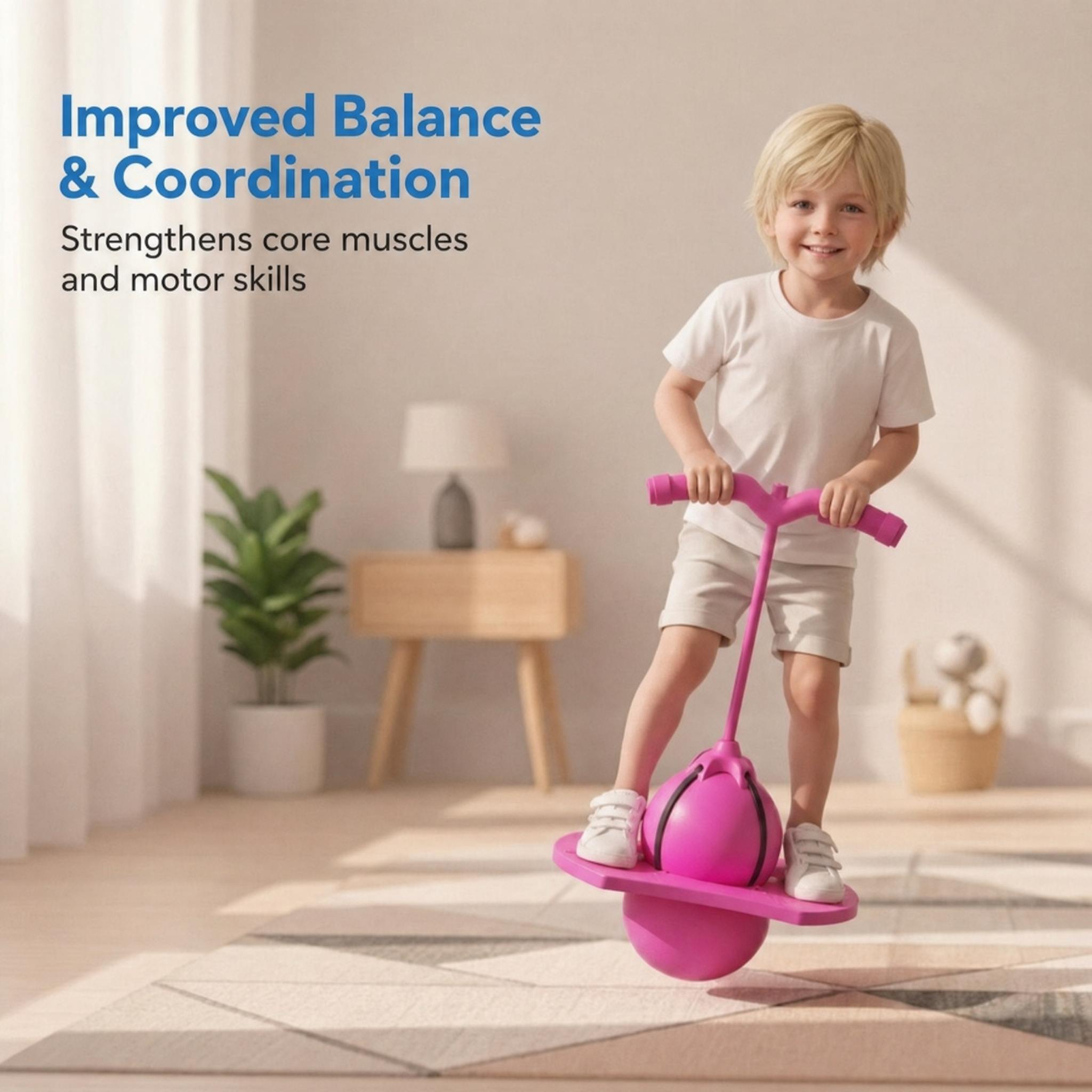 Balans Hopsbal | Veilig Antislip Springbal voor Kinderen & Volwassenen-Boutique Moda