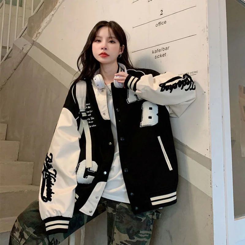 Baseball Jas - Oversized - Vintage - Damesjas - Bomberjack-Boutique Moda