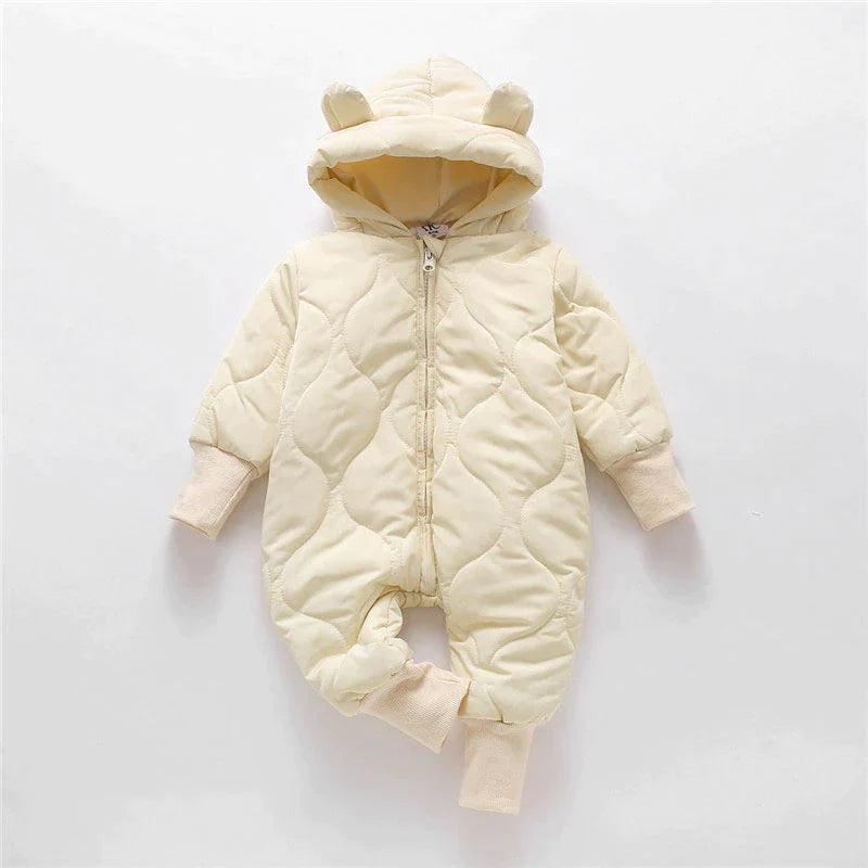 Bear Ear Winter Romper | Leuke en comfortabele overall die je kind warm houdt-Boutique Moda