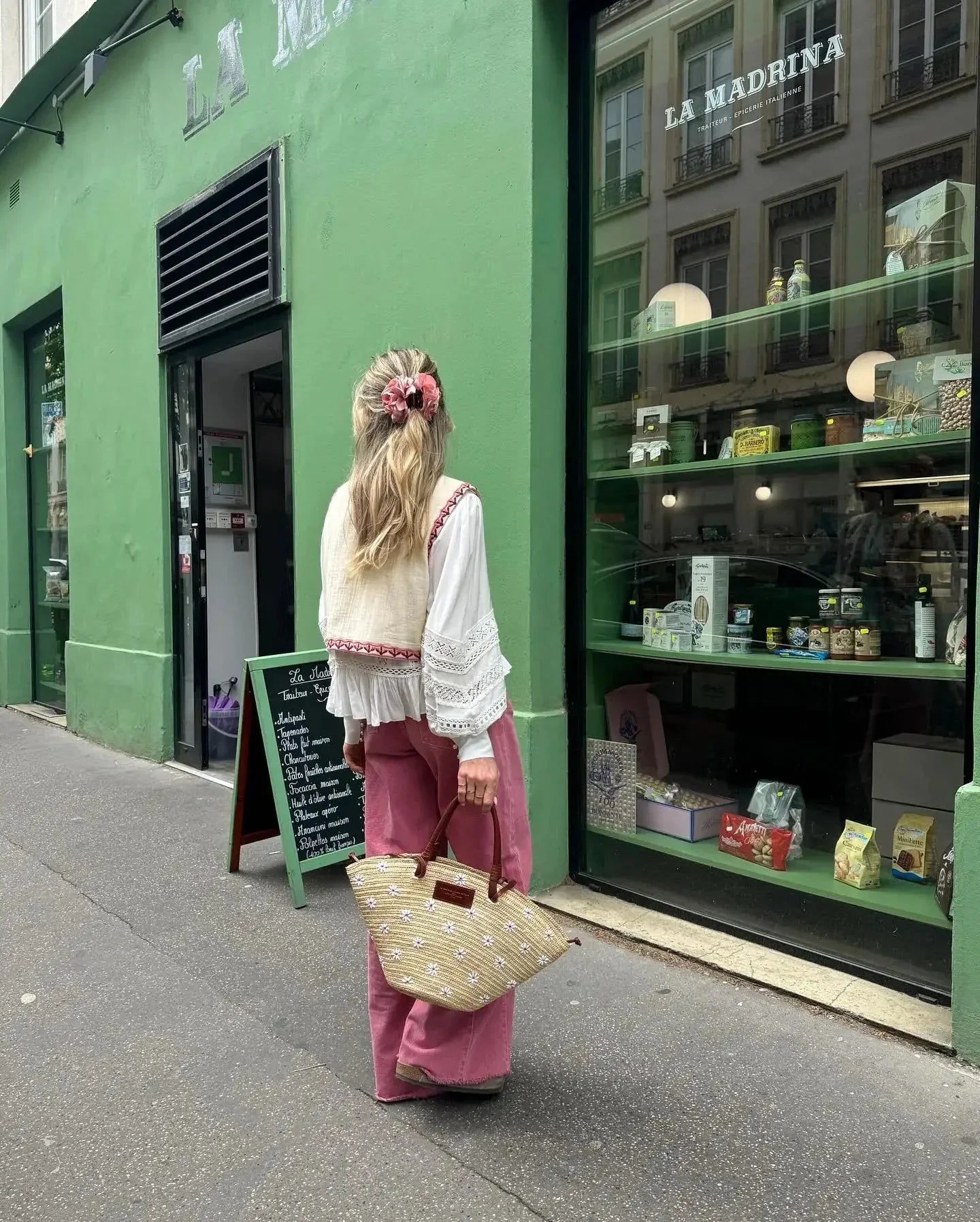 Bloemenvest | Vintage | Mouwloos | Geborduurd vest | Damesgilet-Boutique Moda