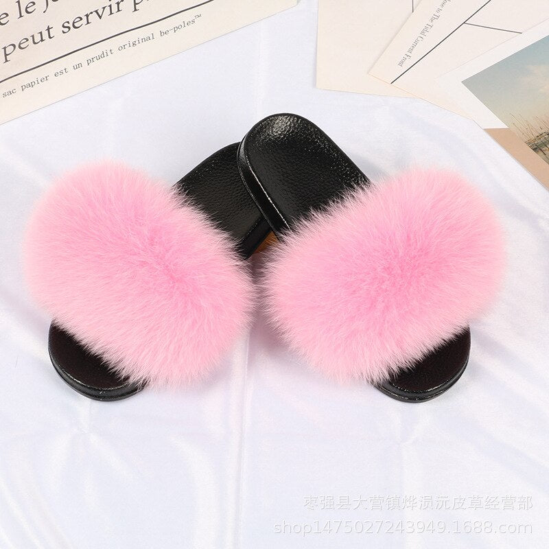 Boetiek Moda Fay Fluffy Slippers | Vrolijke & kleurrijke damesslippers voor de zomer-Boutique Moda