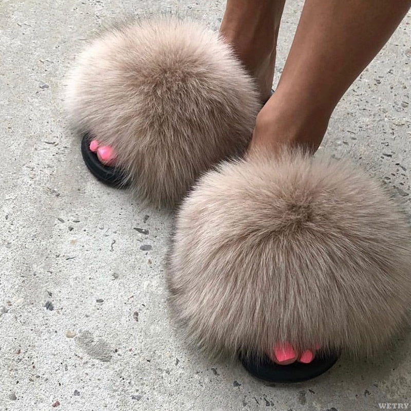 Boetiek Moda Fay Fluffy Slippers | Vrolijke & kleurrijke damesslippers voor de zomer-Boutique Moda