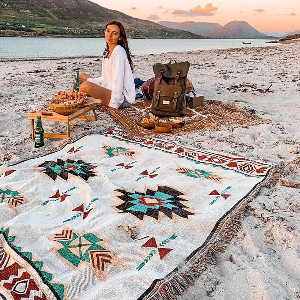 Boho Picnic Blanket | Trendy bohemian deken voor je buitenactiviteiten-Boutique Moda