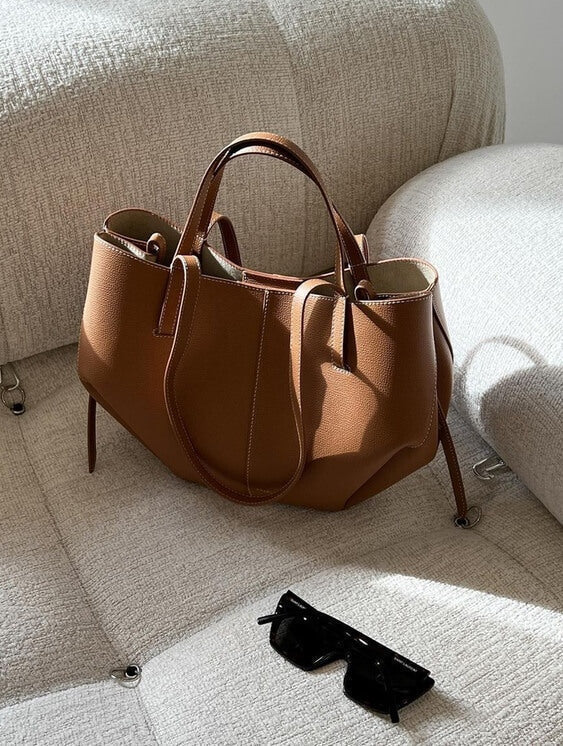 Boodschappentas - Groot - Kunstleer - Schoudertas - Draagtas-Boutique Moda