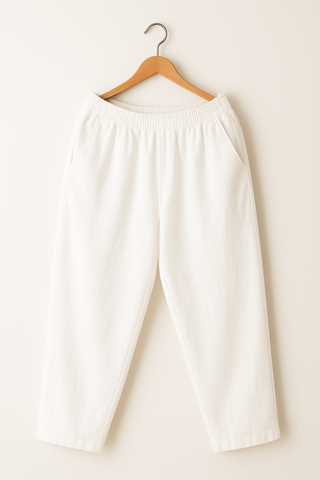 Broek met korte mouwen - Casual damesbroek met elastische taille-Boutique Moda