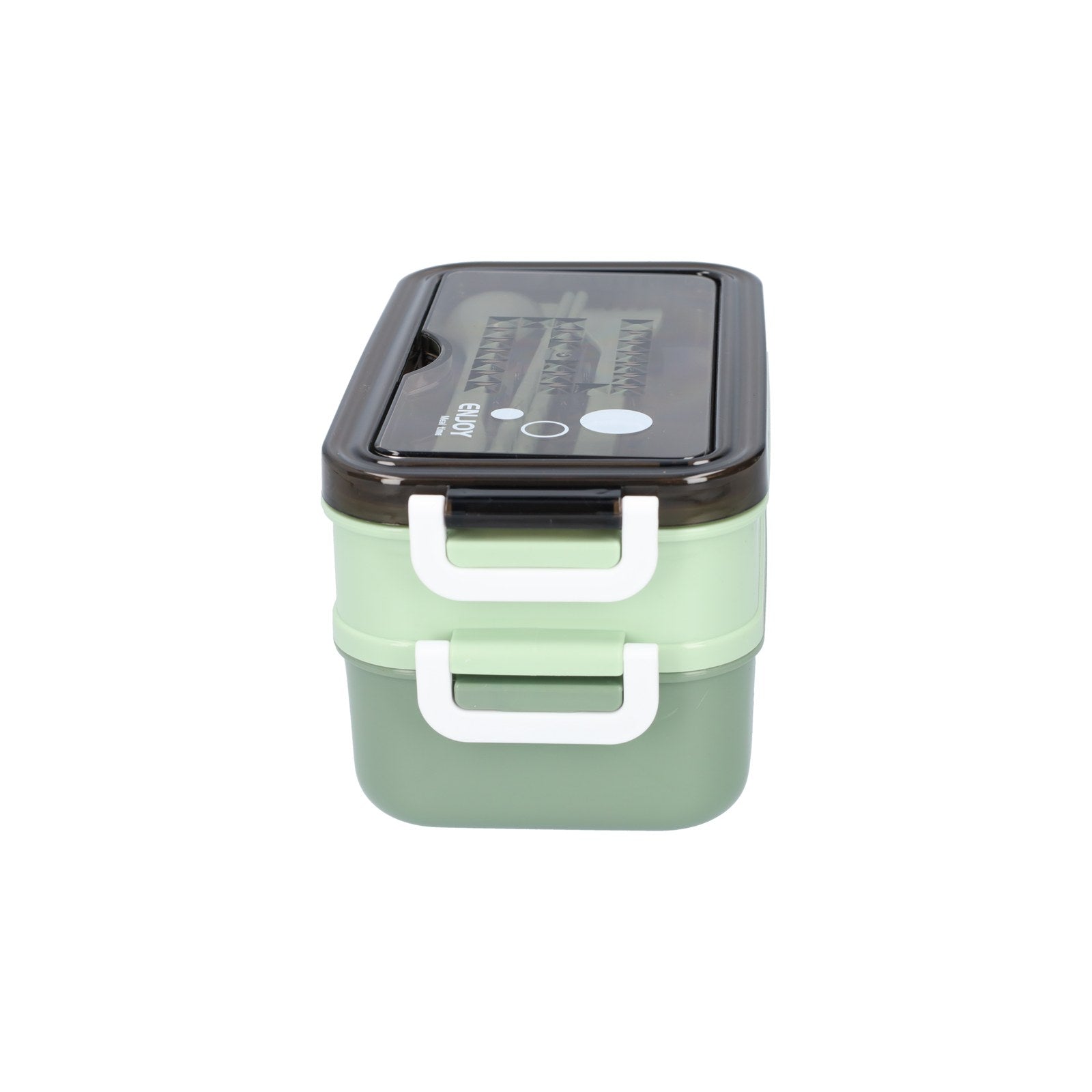 Broodtrommel met Soepbeker | Lunchbox 2 Lagen en Bestek-Boutique Moda