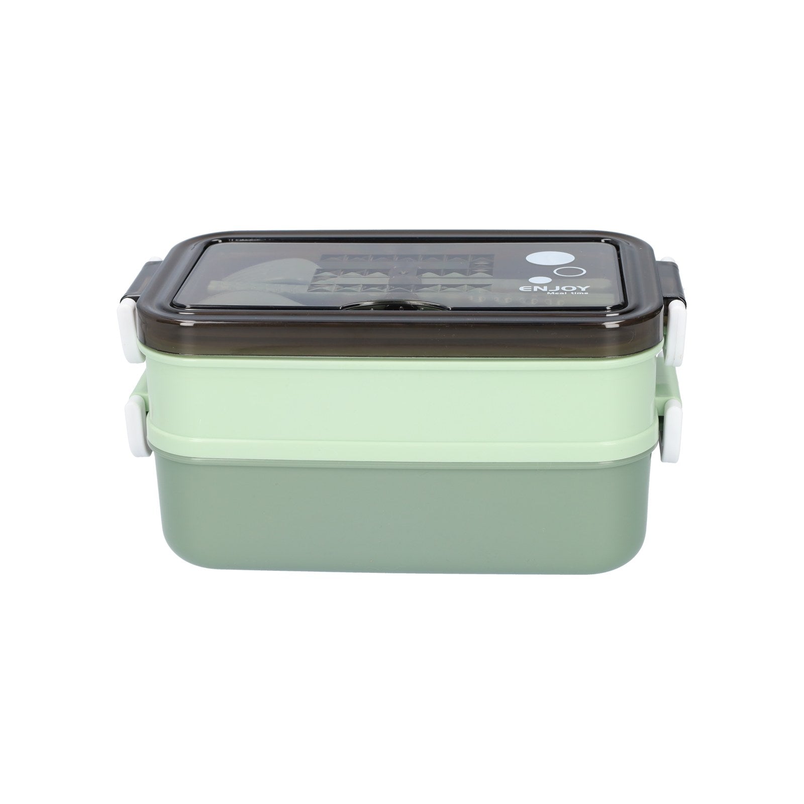 Broodtrommel met Soepbeker | Lunchbox 2 Lagen en Bestek-Boutique Moda