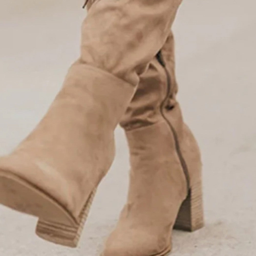 Kniehoge Laarzen, close-up