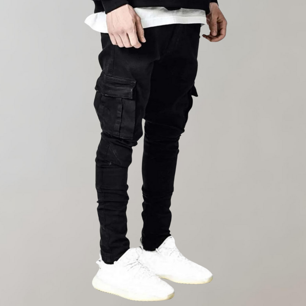 Cargo Jeans - Slim Fit - Stretch - Skinny Jeans - Heren Jeans-Boutique Moda