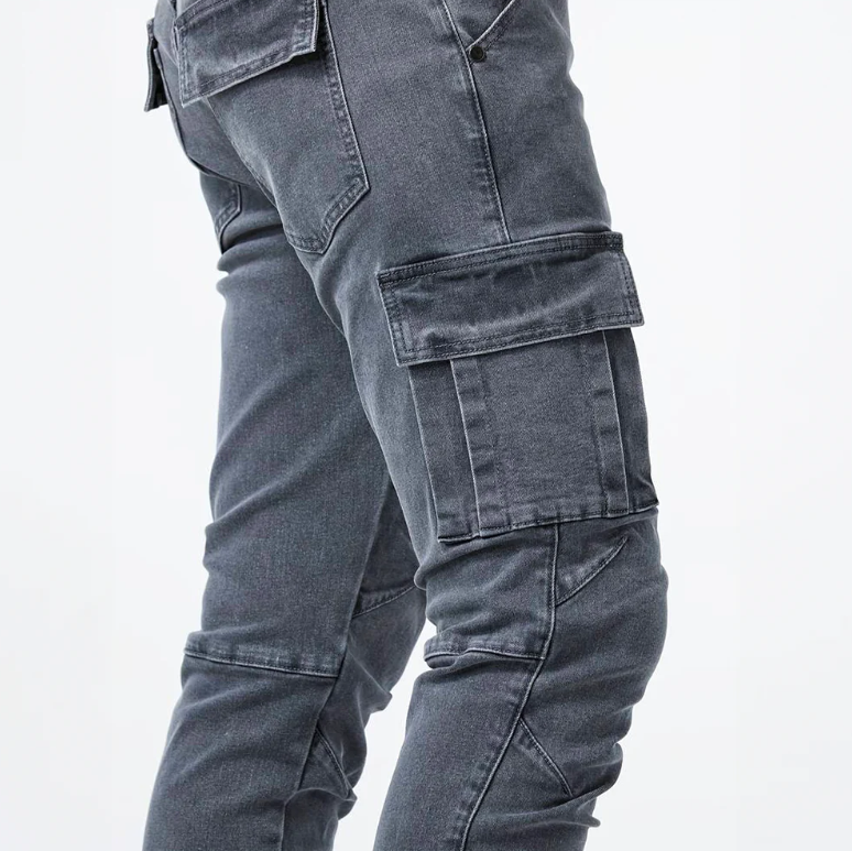 Cargo Jeans - Slim Fit - Stretchy - Skinny Jeans - Heren Cargo Broek-Boutique Moda