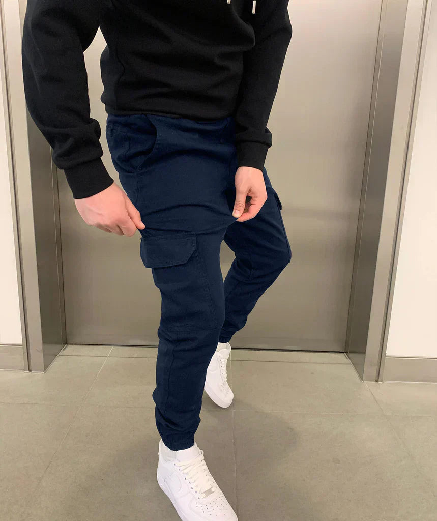 Cargo joggingbroek - Slim fit - Trekkoord - Cargobroek - Herenbroek-Boutique Moda