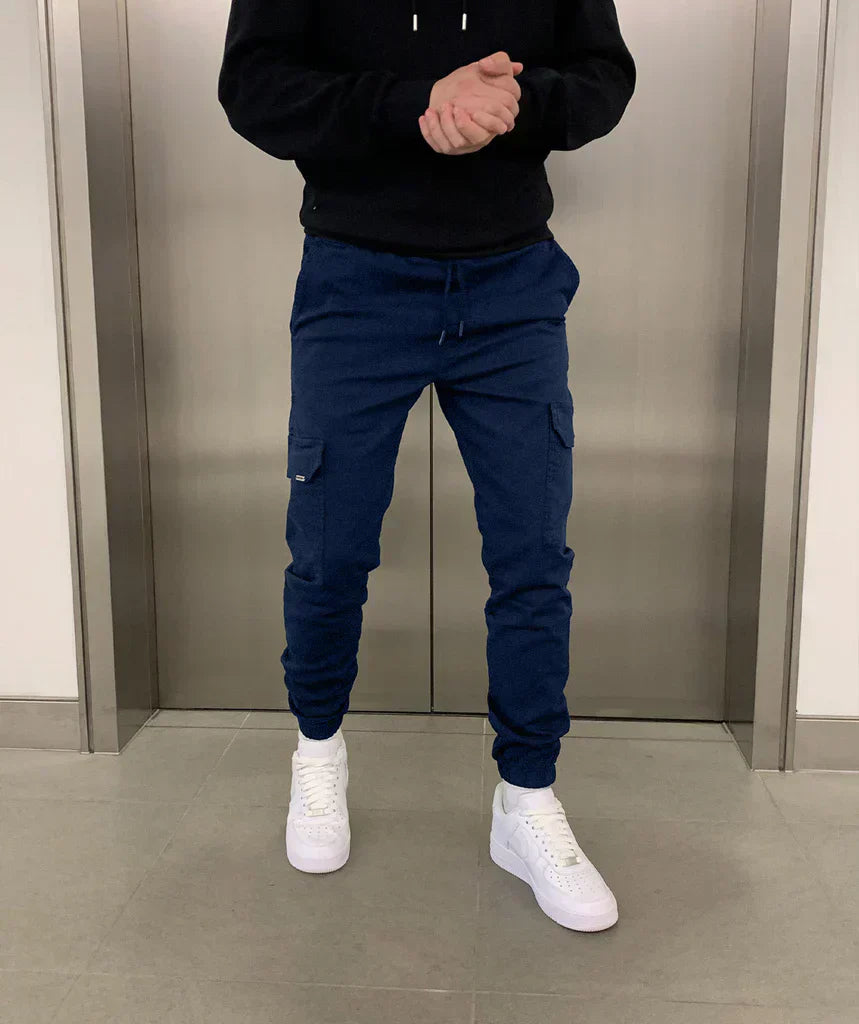 Cargo joggingbroek - Slim fit - Trekkoord - Cargobroek - Herenbroek-Boutique Moda