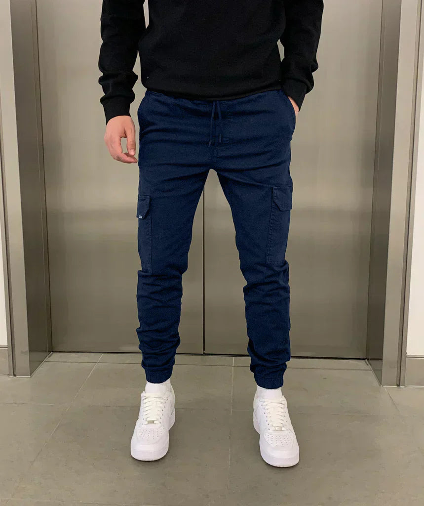 Cargo joggingbroek - Slim fit - Trekkoord - Cargobroek - Herenbroek-Boutique Moda
