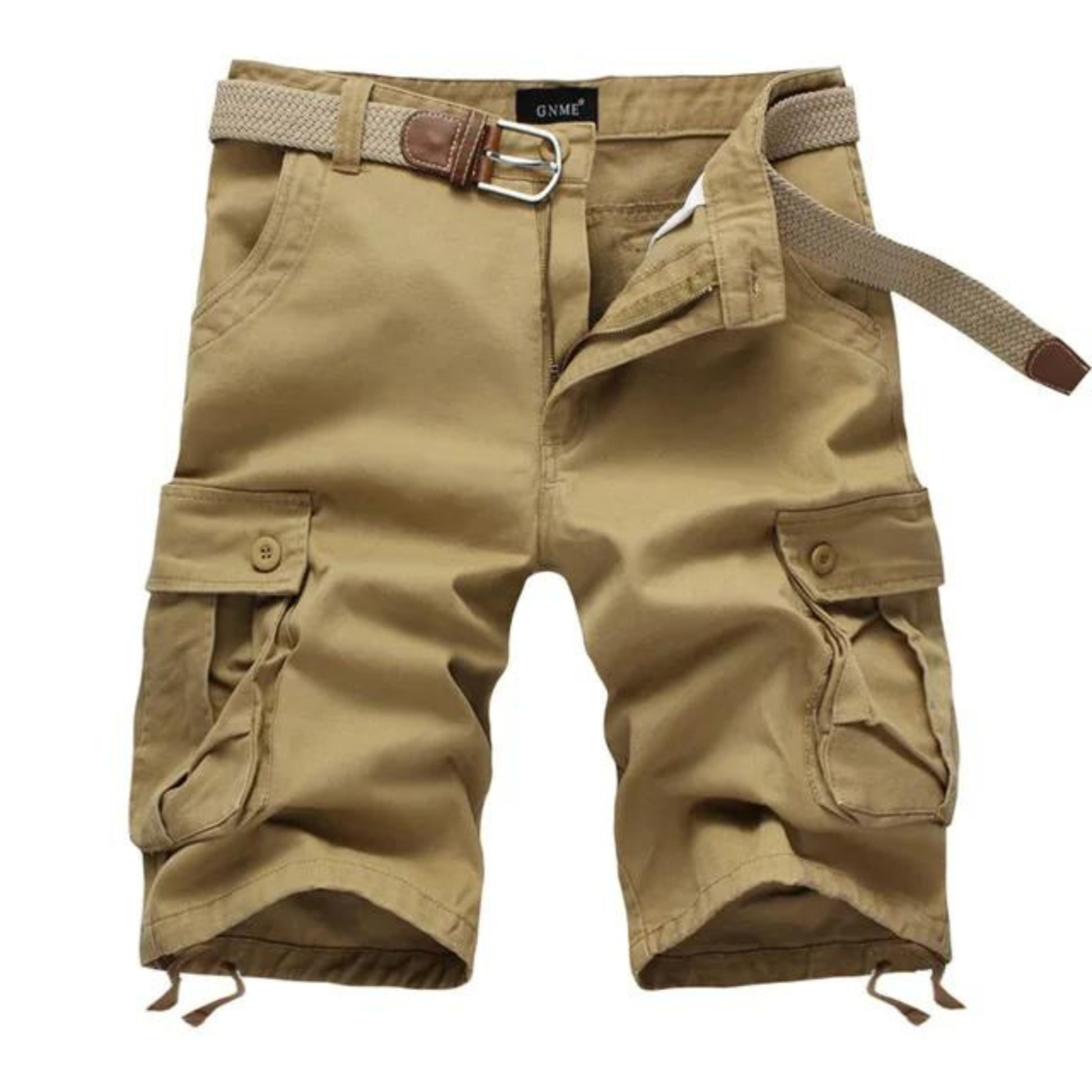Cargo-short - Lange tactische vrijetijdsshorts voor mannen met riem-Boutique Moda