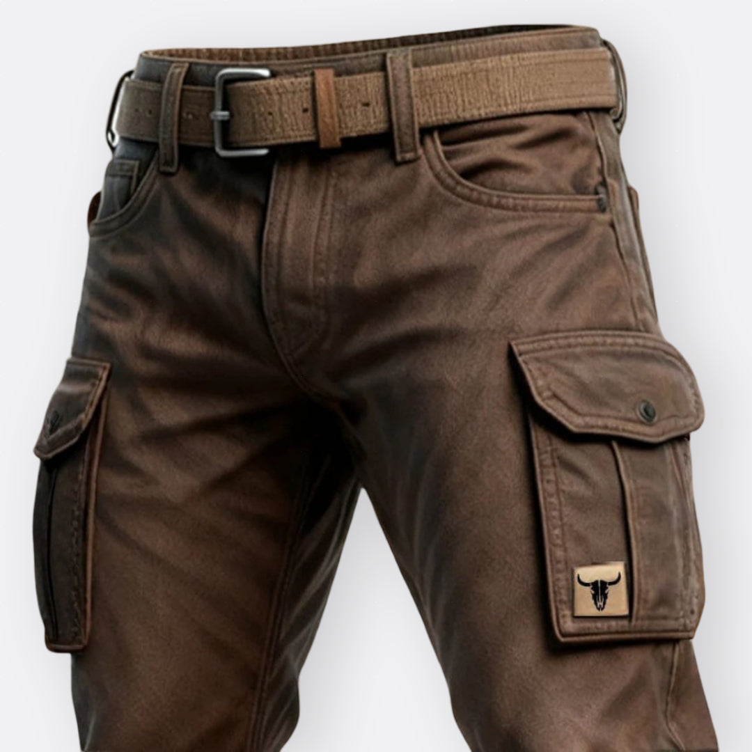 Cargobroek | Bruin | Praktische zakken | Outdoorbroek | Herenbroek-Boutique Moda
