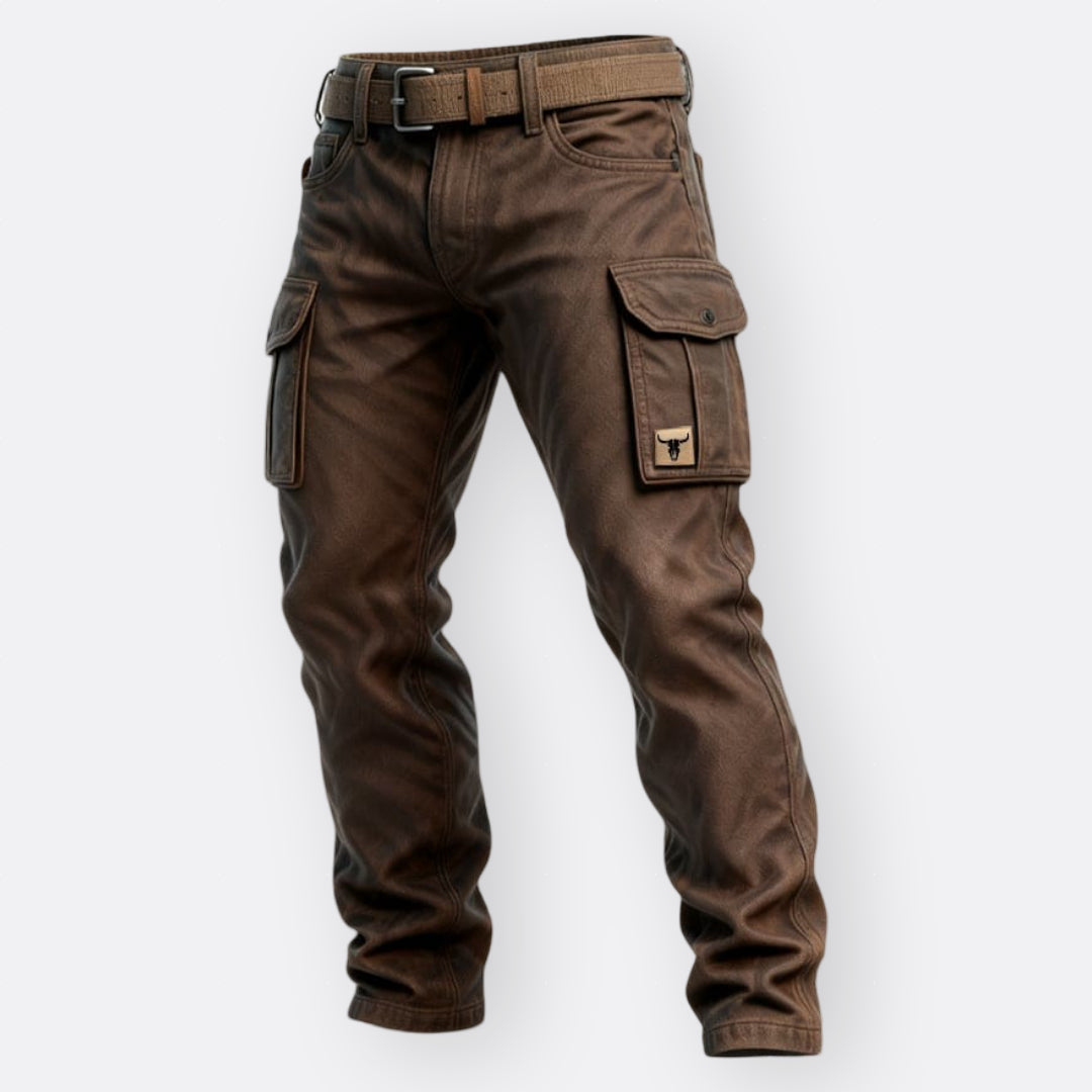 Cargobroek | Bruin | Praktische zakken | Outdoorbroek | Herenbroek-Boutique Moda