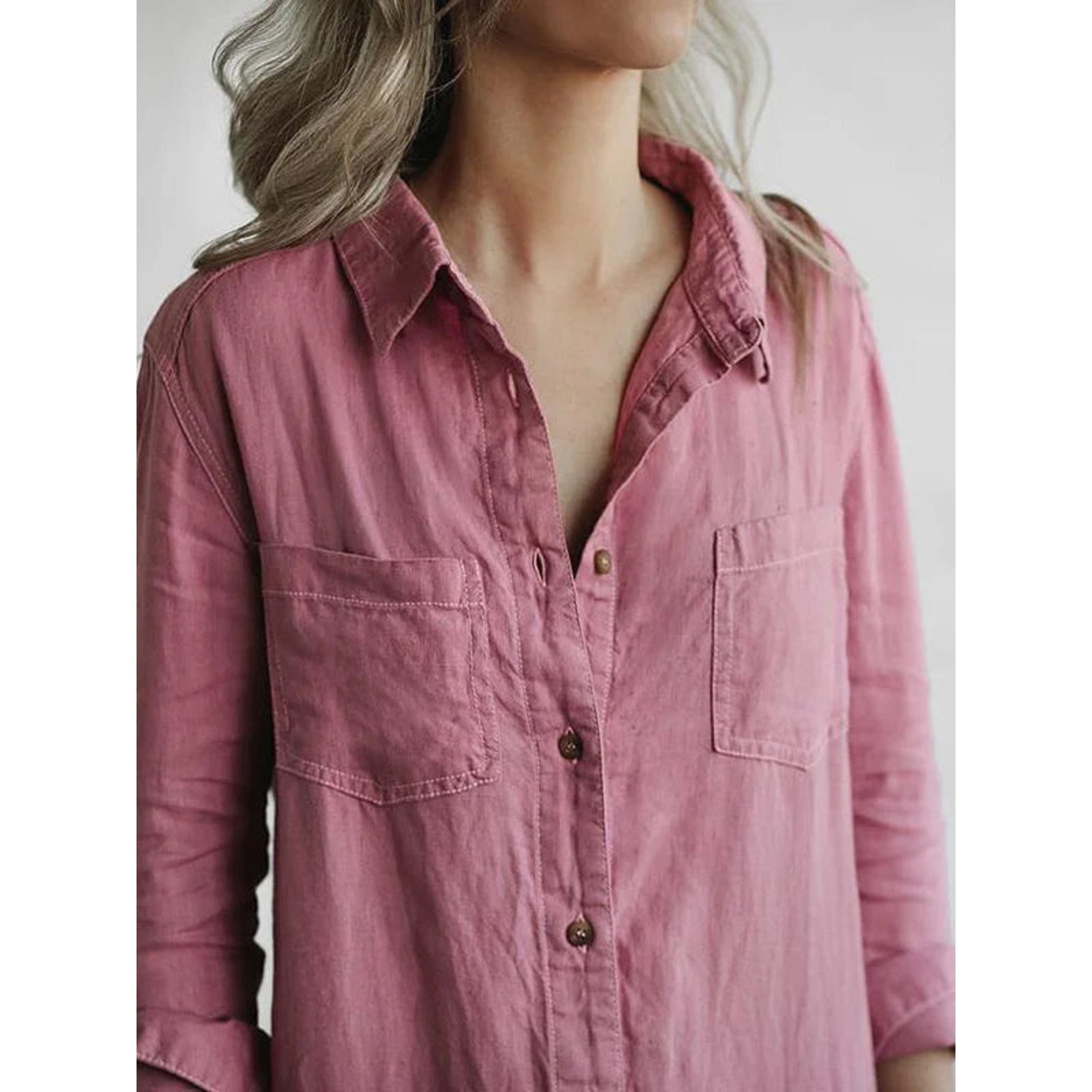 Casual Jumpsuit - Lange Mouw - Button-Up - Boilersuit - Dames Jumpsuit-Boutique Moda