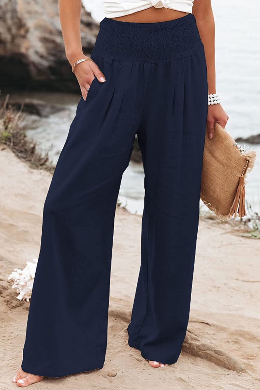 Casual linnen broek-Boutique Moda