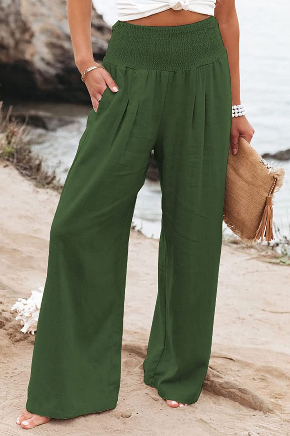 Casual linnen broek-Boutique Moda