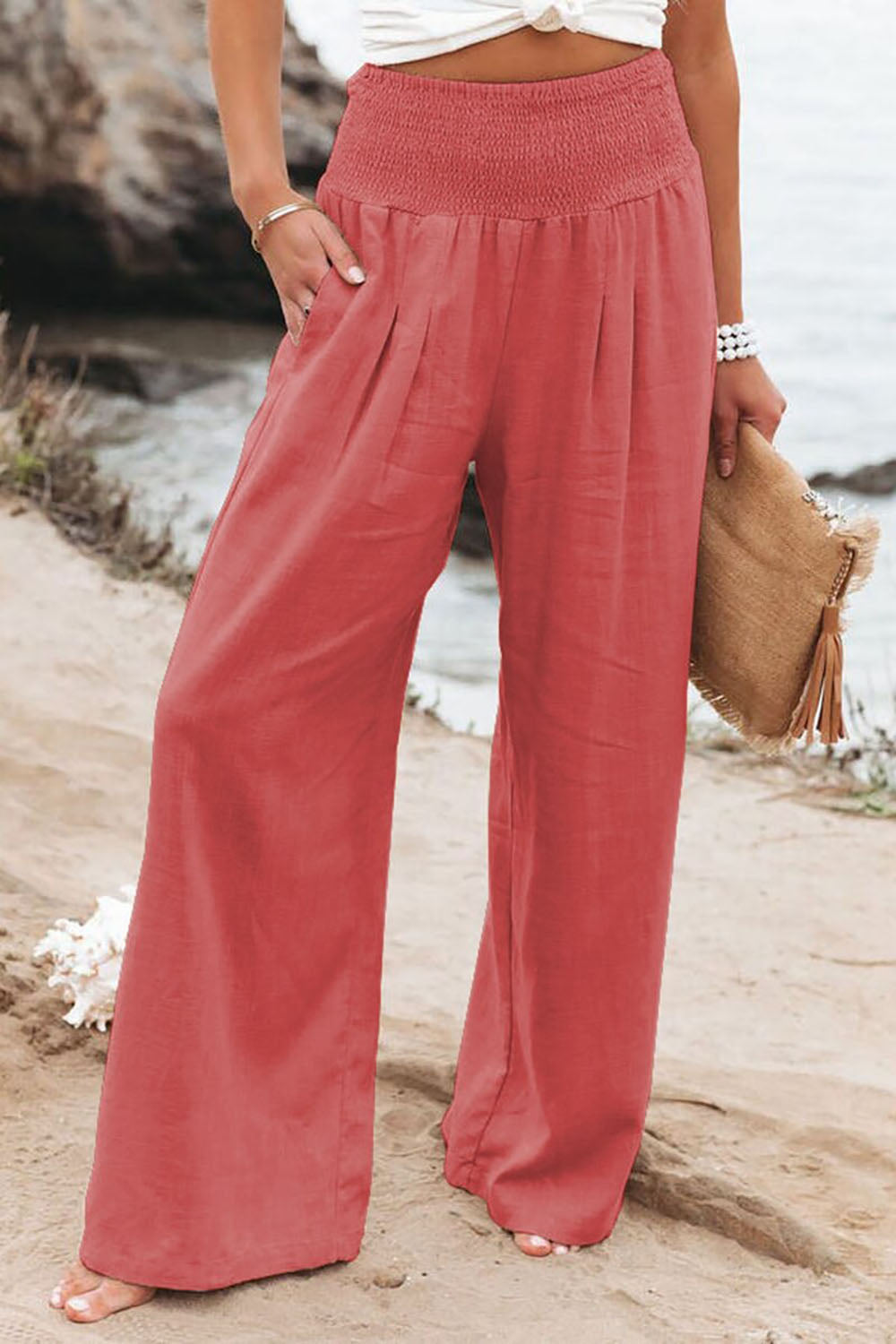 Casual linnen broek-Boutique Moda