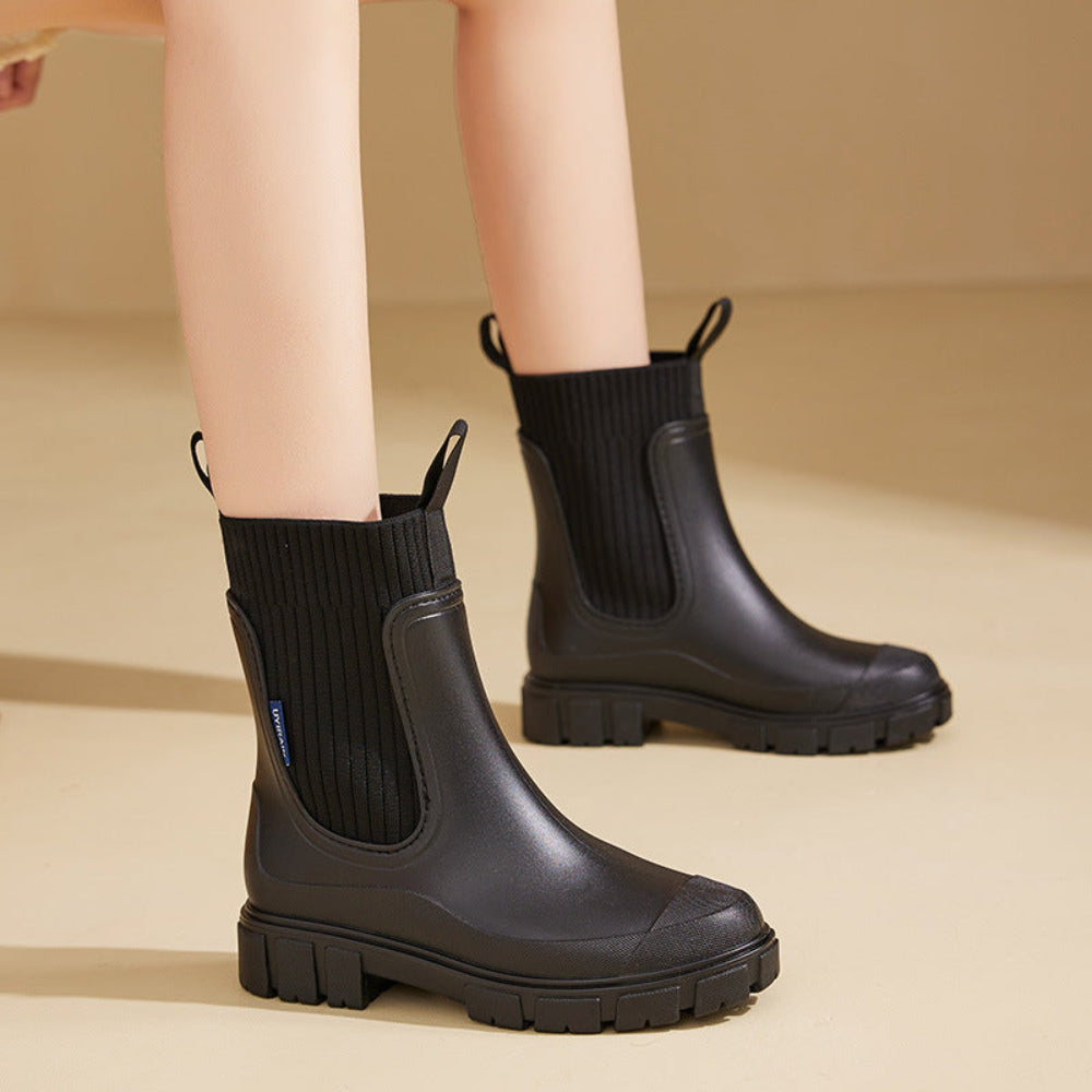 Chelsea regenlaarzen dames | waterdicht | grove profielzool-Boutique Moda