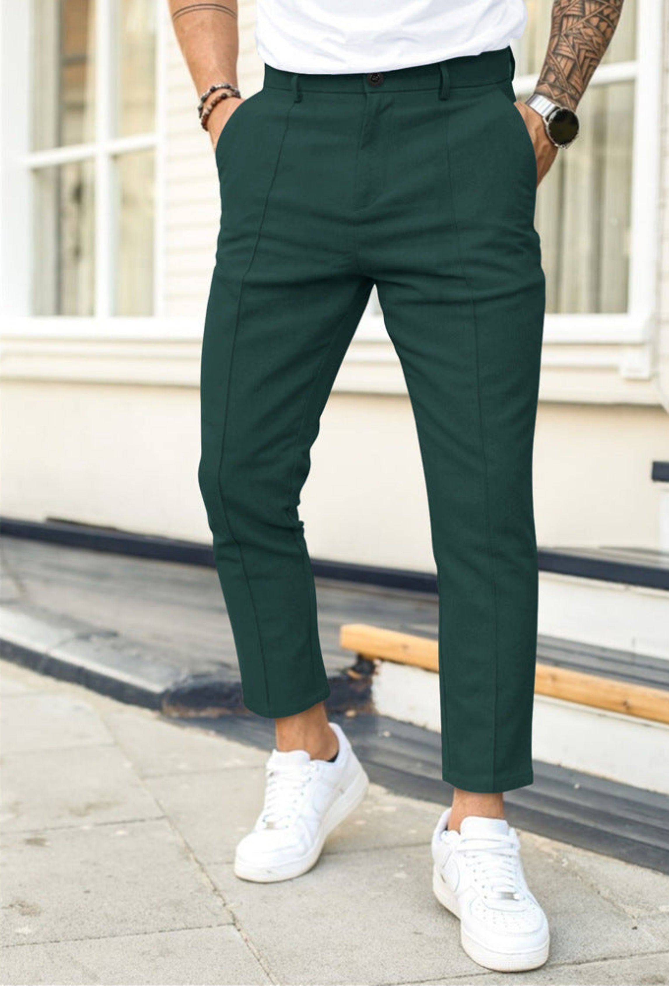 Chino broeken | Stretch | Slim fit | Skinny chino's | Herenbroeken-Boutique Moda