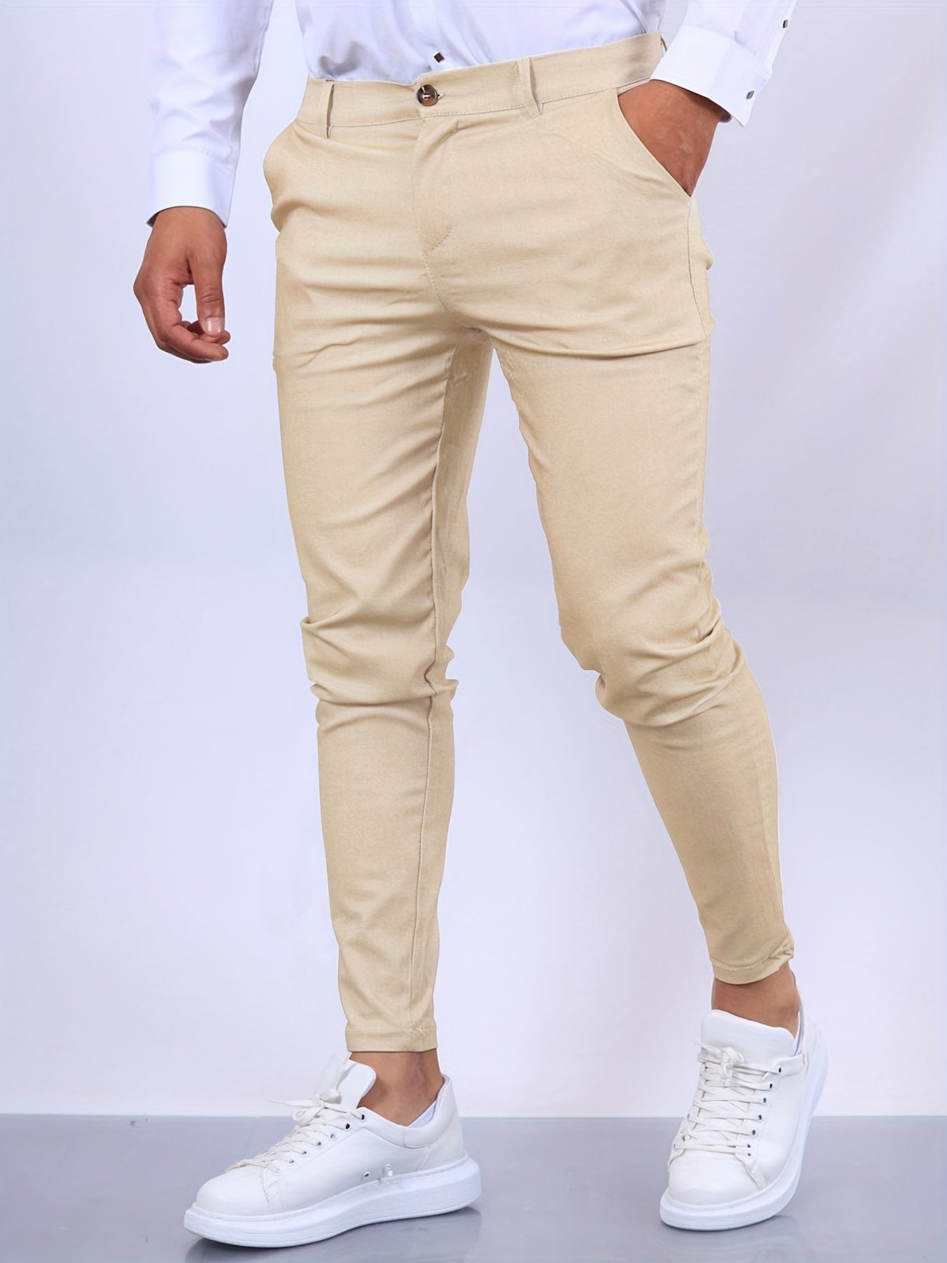 Chino's | Slim Fit | Stretch | Chino broeken | Skinny chino's voor mannen-Boutique Moda