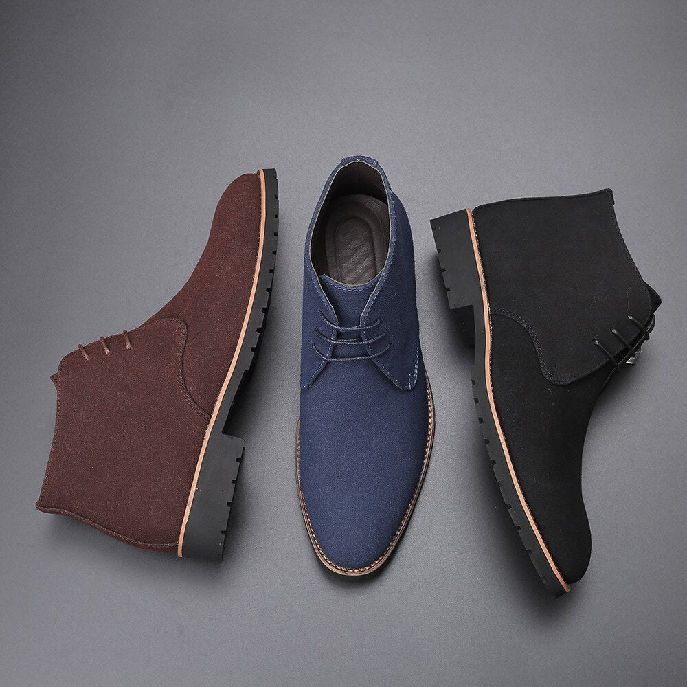 Chukka-laarzen | Elegante casual suède veterschoenen voor heren