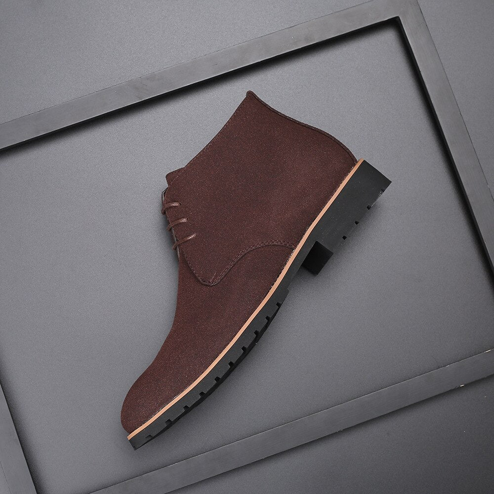 Chukka-laarzen | Elegante casual suède veterschoenen voor heren