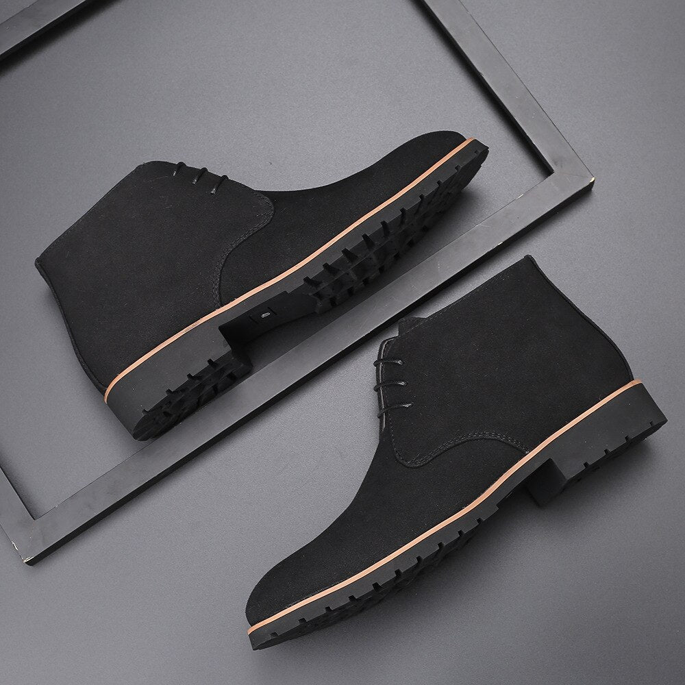 Chukka-laarzen | Elegante casual suède veterschoenen voor heren