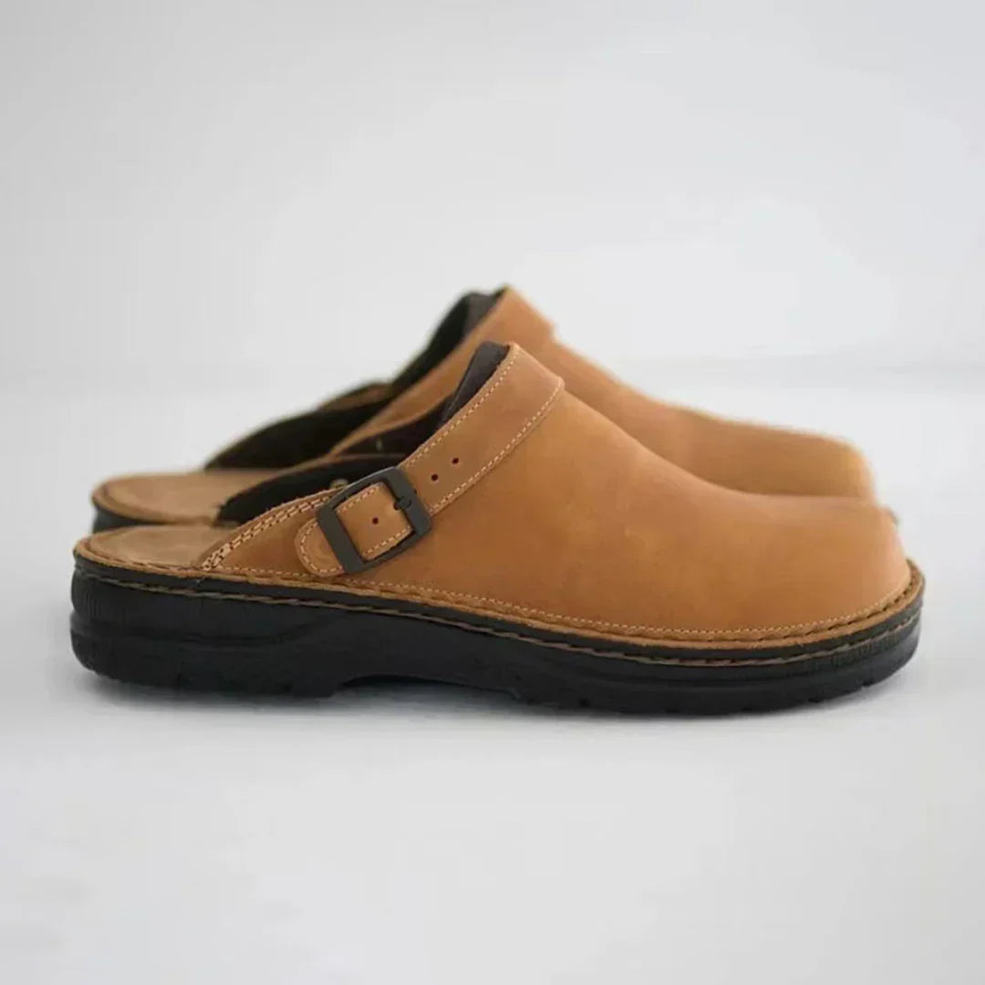 Clogs - Orthopedische Leren Muiltjes voor heren-Boutique Moda